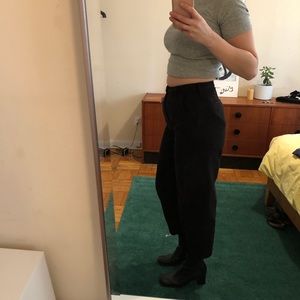 everlane arc canvas pant black